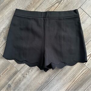 Cooperative Black Scalloped High-Waisted Pinup Shorts